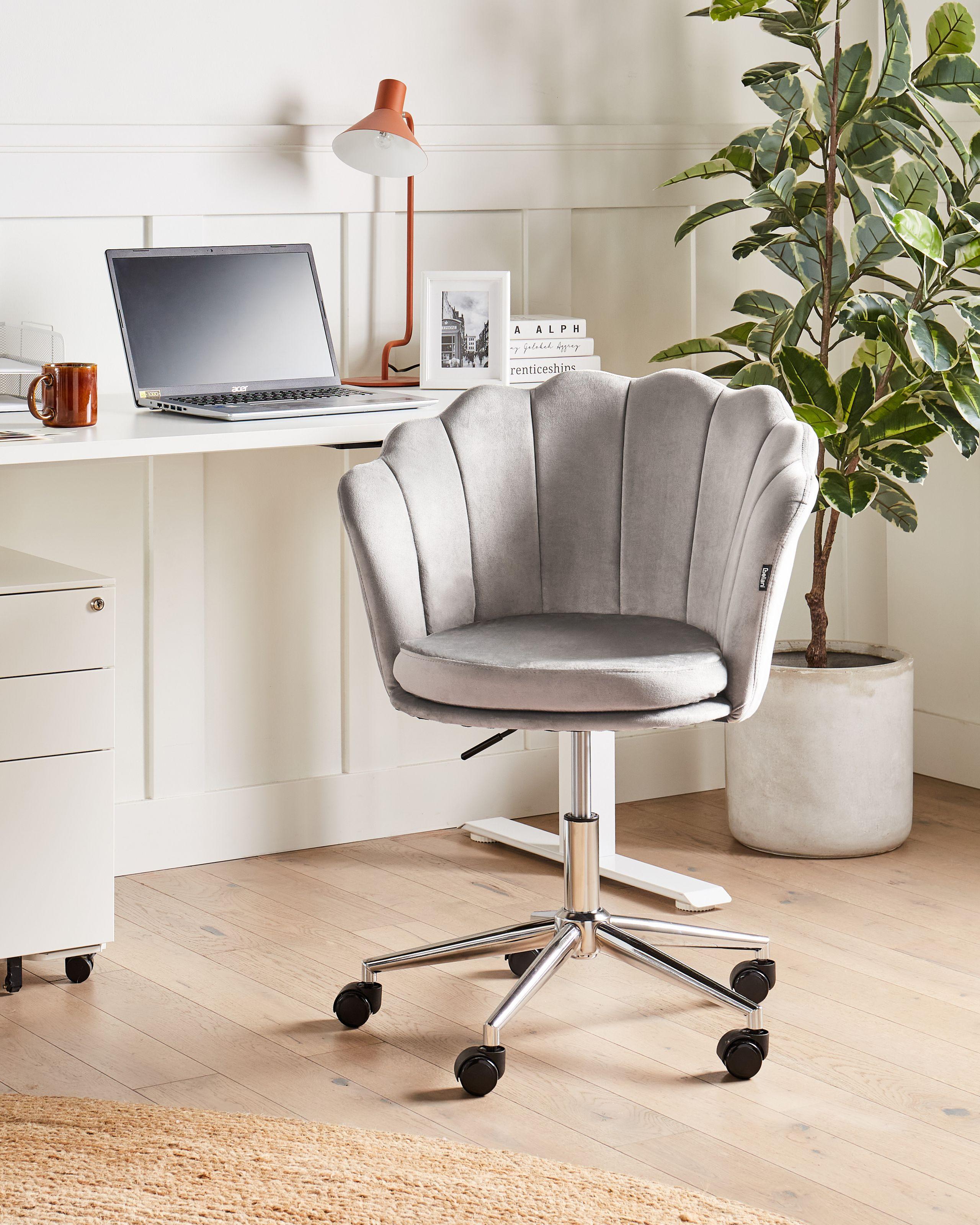 Beliani Chaise de bureau en Velours Glamour MONTICELLO  