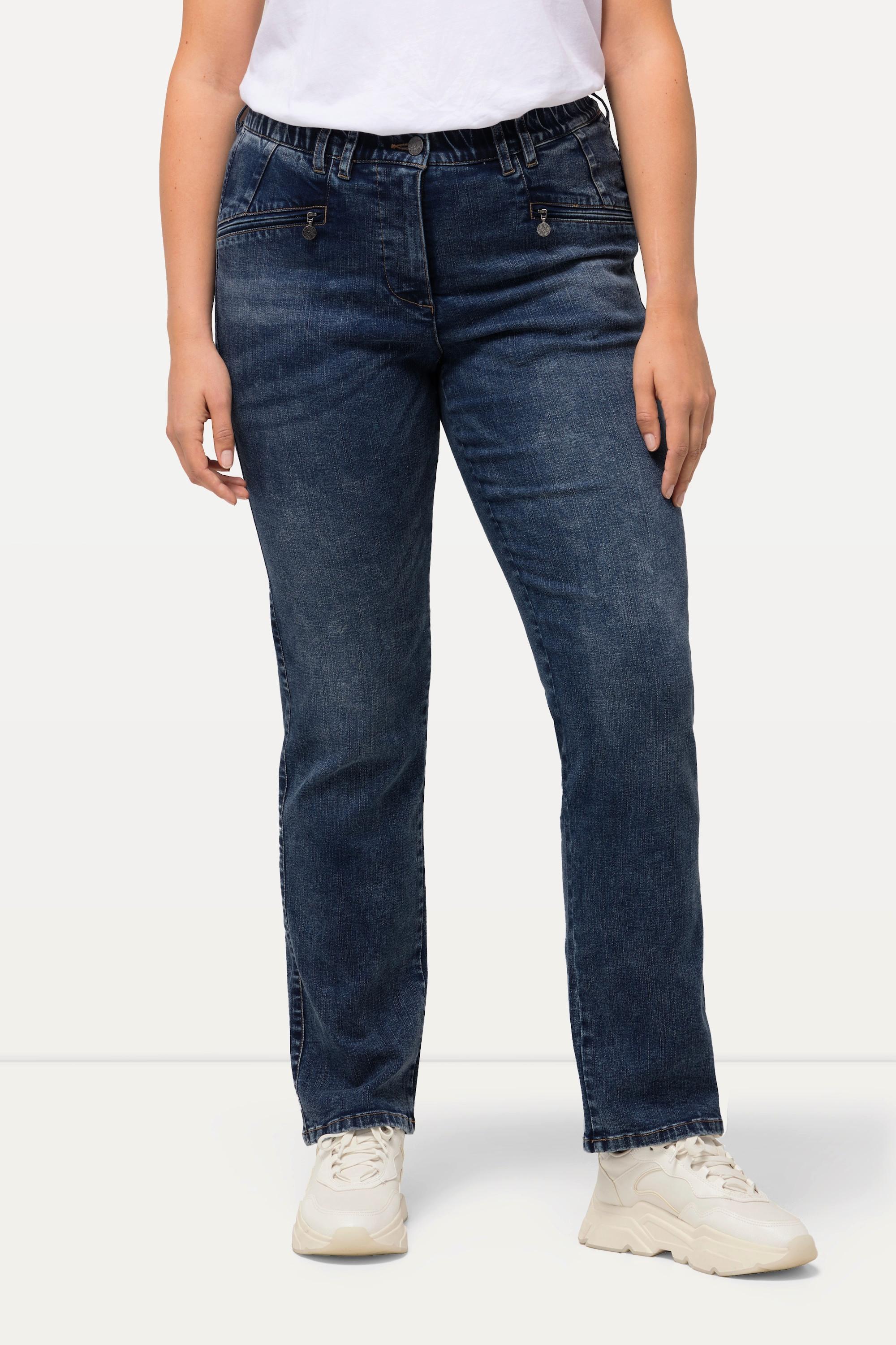 Ulla Popken  Jeans Mony, konisches Bein, Stretch, Zipptaschen 