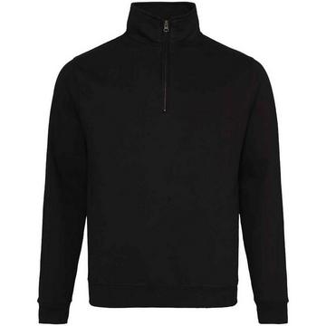 Sweatshirt Pullover mit Reißverschluss am Kragen
