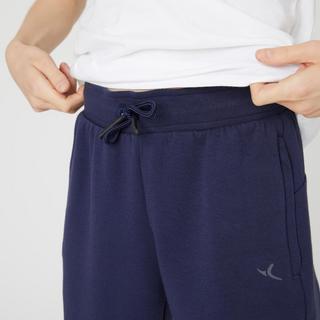 DOMYOS  Jogginghose 500 Baumwolle atmungsaktiv Kinder marineblau 