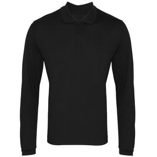 PREMIER Coolchecker Pique Polo Maniche Lunghe  