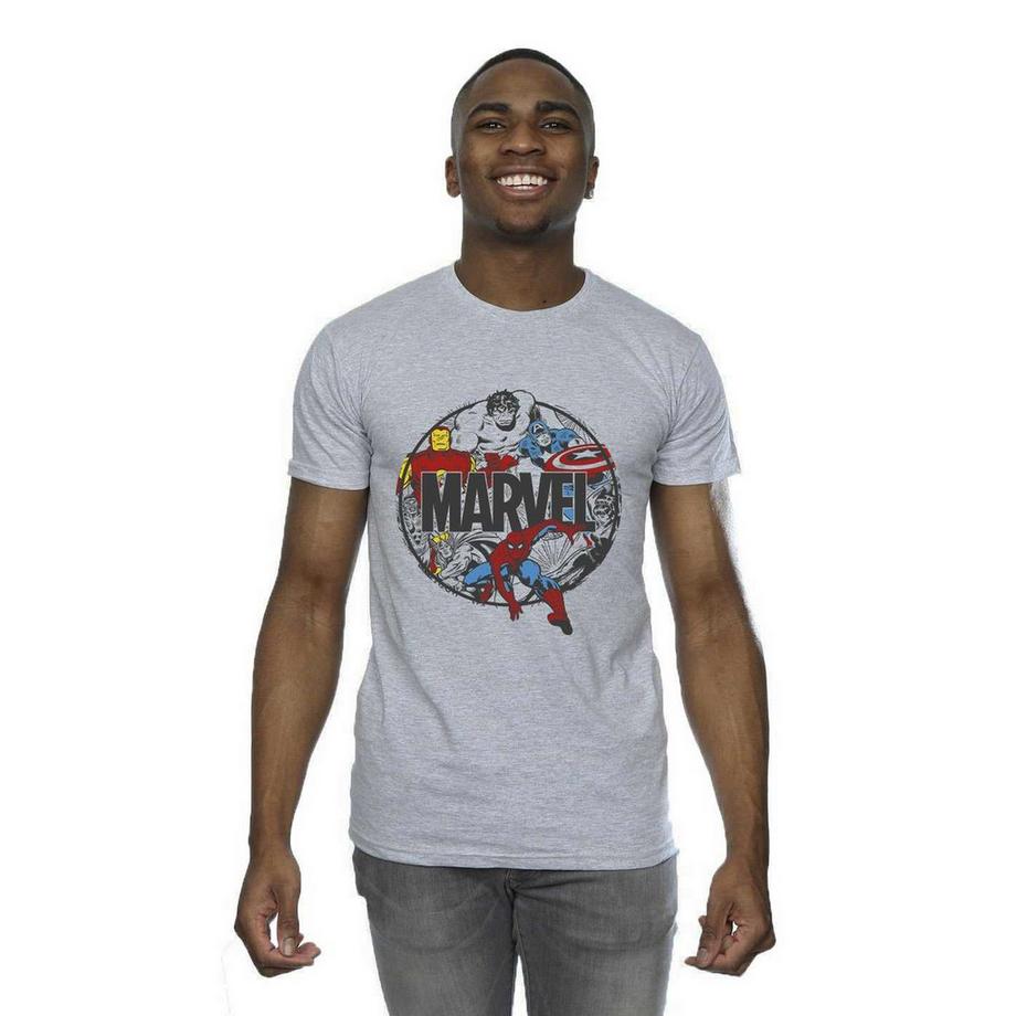 MARVEL Character Circle T-Shirt  