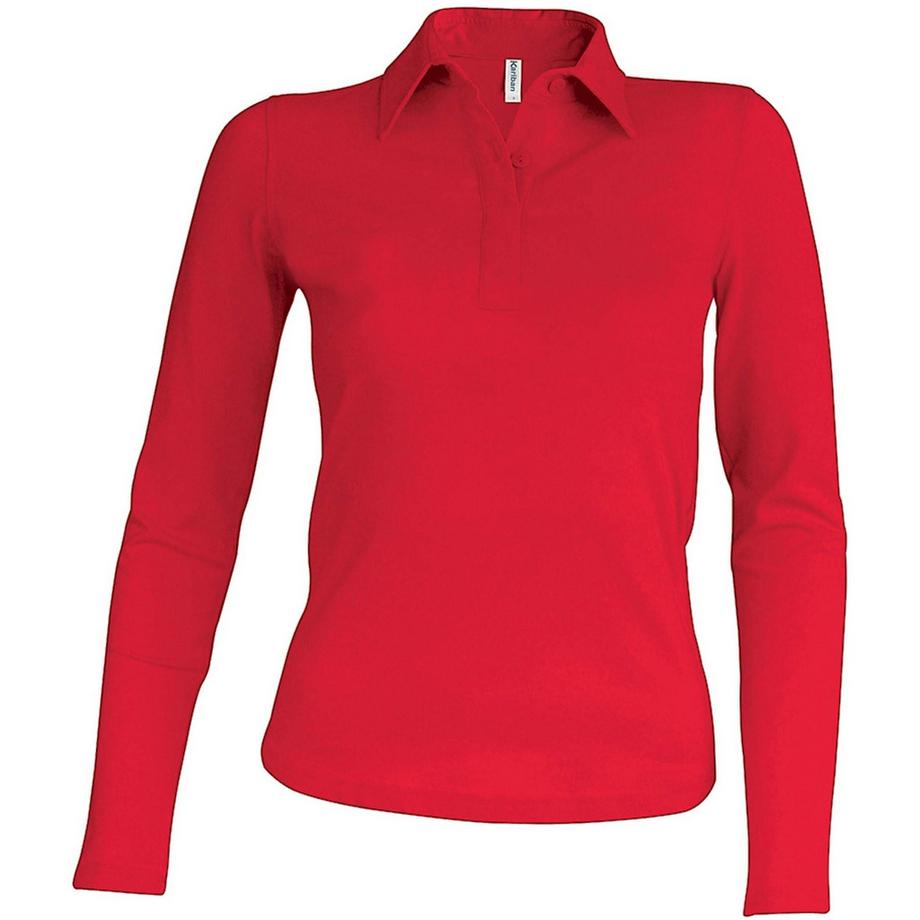 Kariban Langarm Poloshirt  