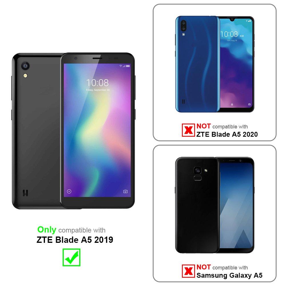 Cadorabo  Housse compatible avec ZTE Blade A5 2019 - Coque de protection avec fermeture magnétique, fonction de support et compartiment pour carte 