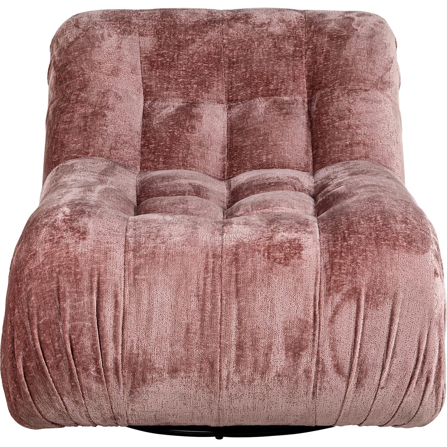 mutoni Fauteuil Rosy chenille rose  