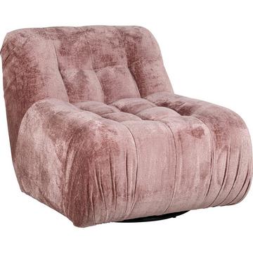Fauteuil Rosy chenille rose