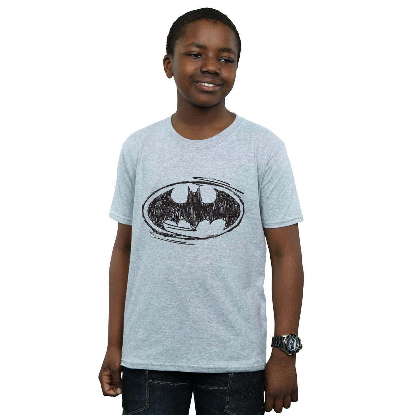 DC COMICS  Batman Sketch Logo TShirt 