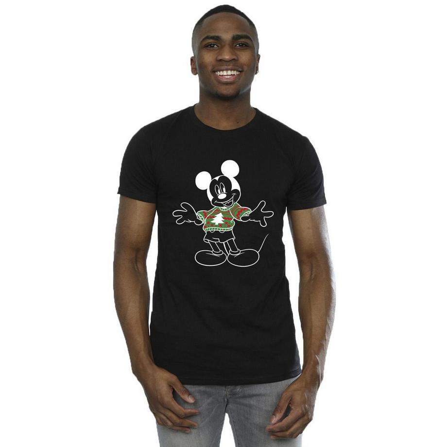 Disney T-shirt Maglione Natalizio Topolino  