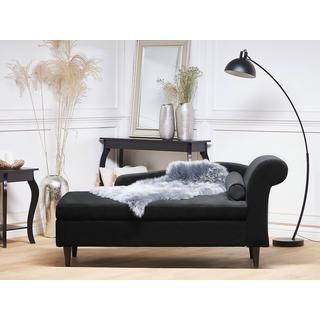 Beliani Chaise longue côté droit en Velours Glamour LUIRO  