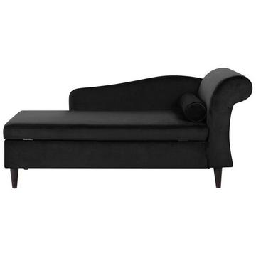 Chaise longue côté droit en Velours Glamour LUIRO