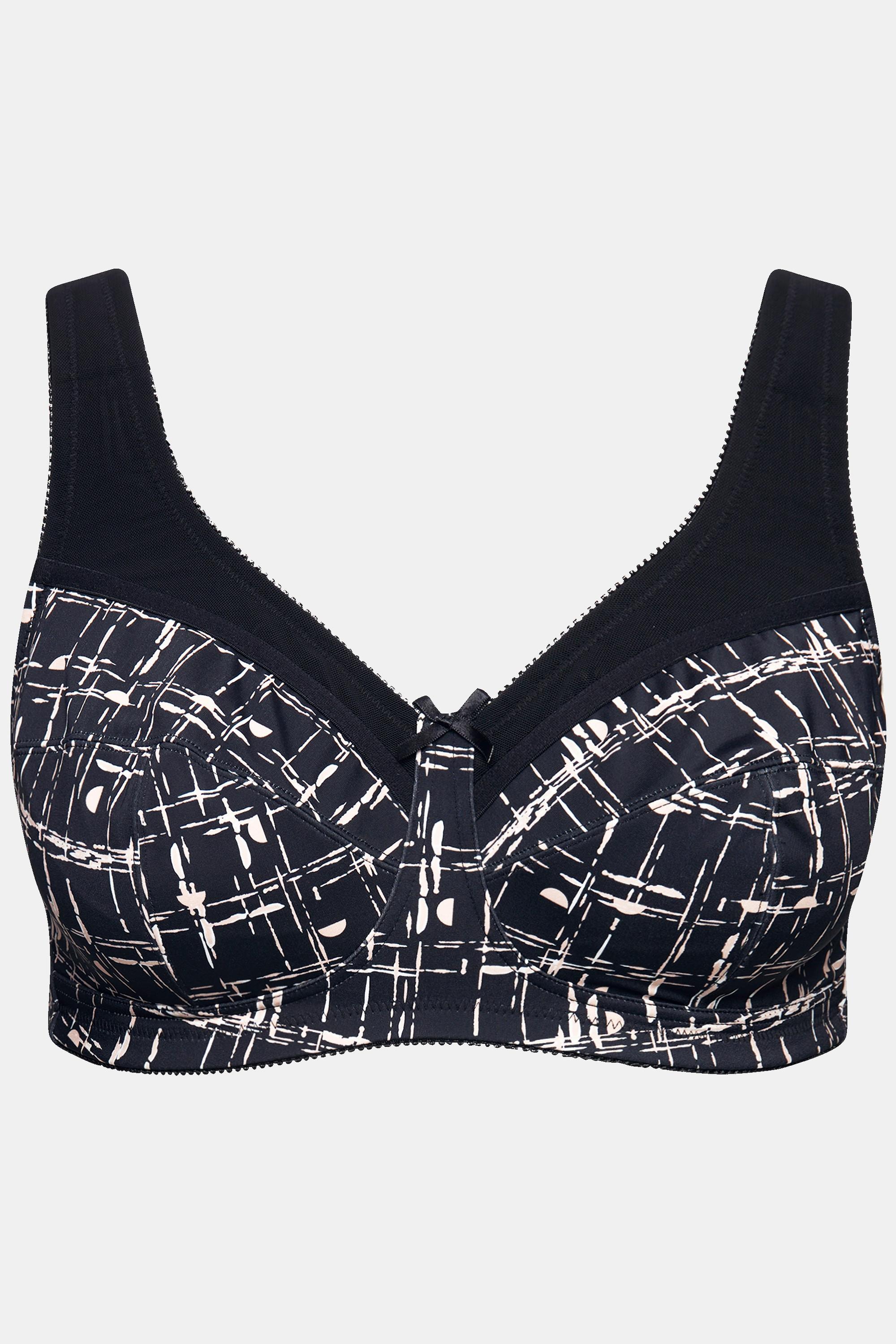 Ulla Popken Reggiseno Sostenitivo Stampa Grafica Senza Ferretto  