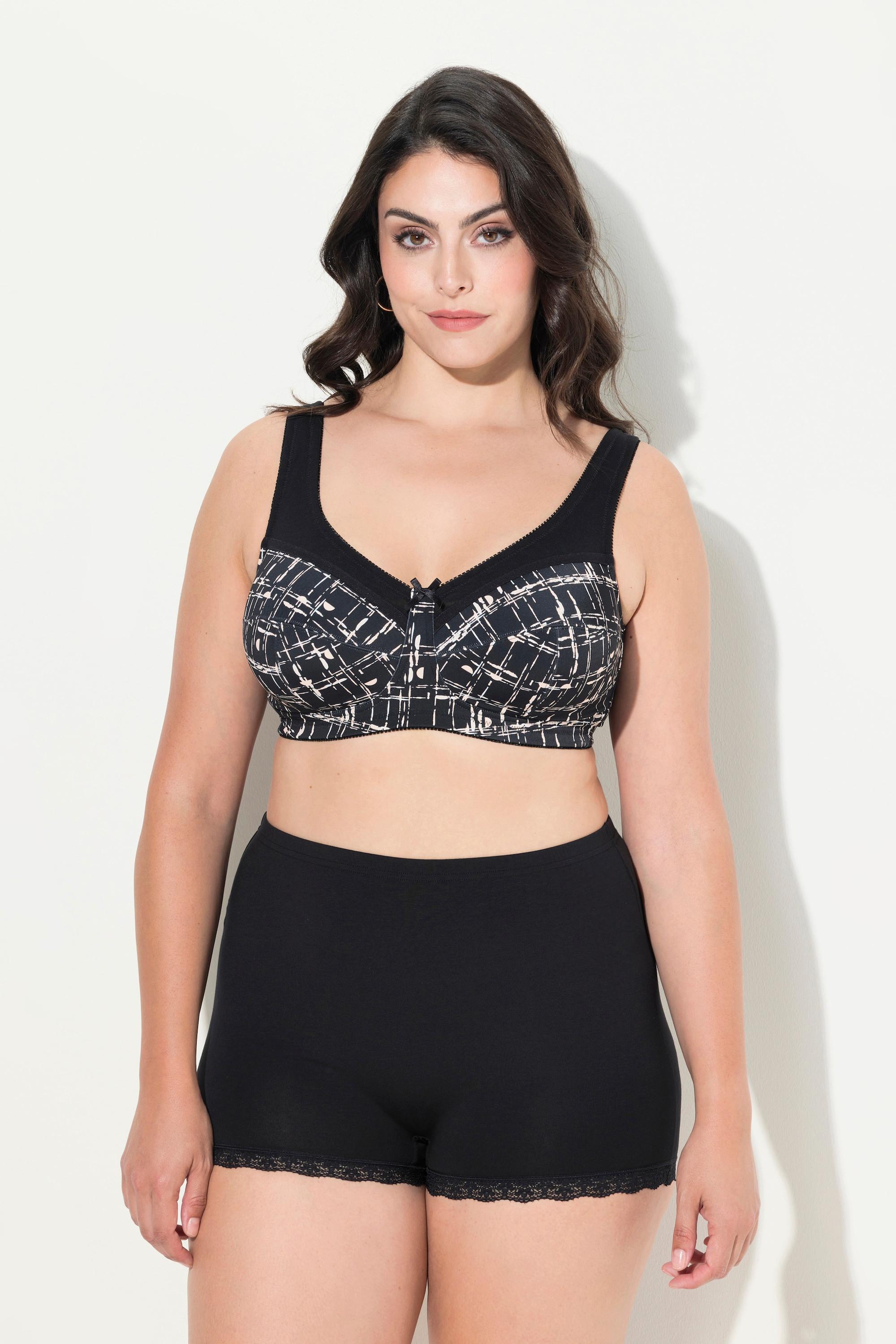 Ulla Popken Reggiseno Sostenitivo Stampa Grafica Senza Ferretto  