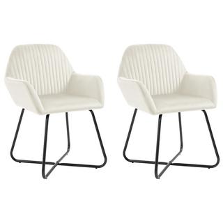 VidaXL sedia da pranzo Tessuto  