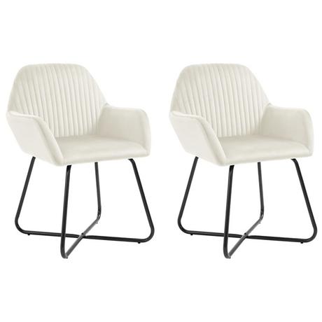 VidaXL sedia da pranzo Tessuto  