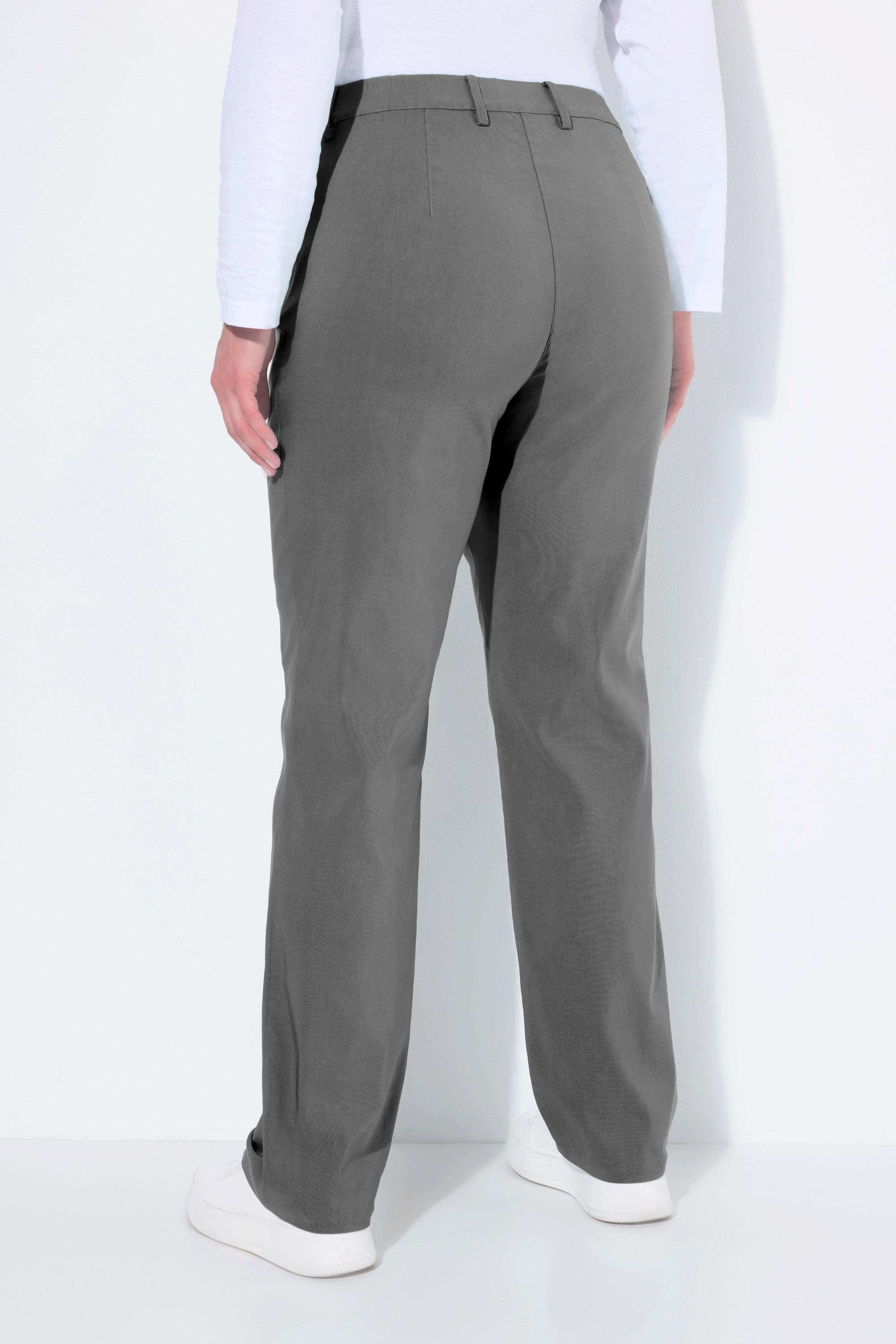 Ulla Popken Mony Thermo-Stretchhose Konisches Bein Zipptaschen  