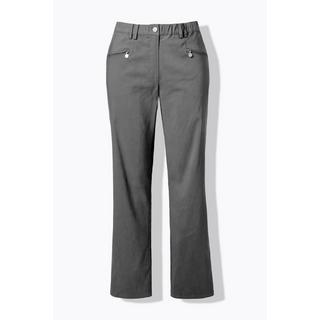 Ulla Popken Mony Thermo-Stretchhose Konisches Bein Zipptaschen  
