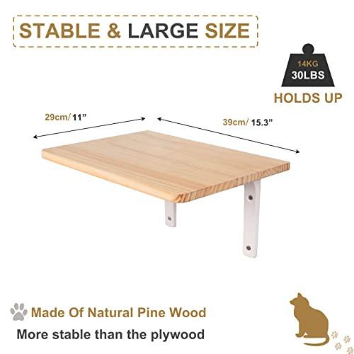 Alopini  Kletterwand Katzen Wandliege Plattform | Schwebende Katzenregal Schlafplatz Katzenmöbel Wandpark 