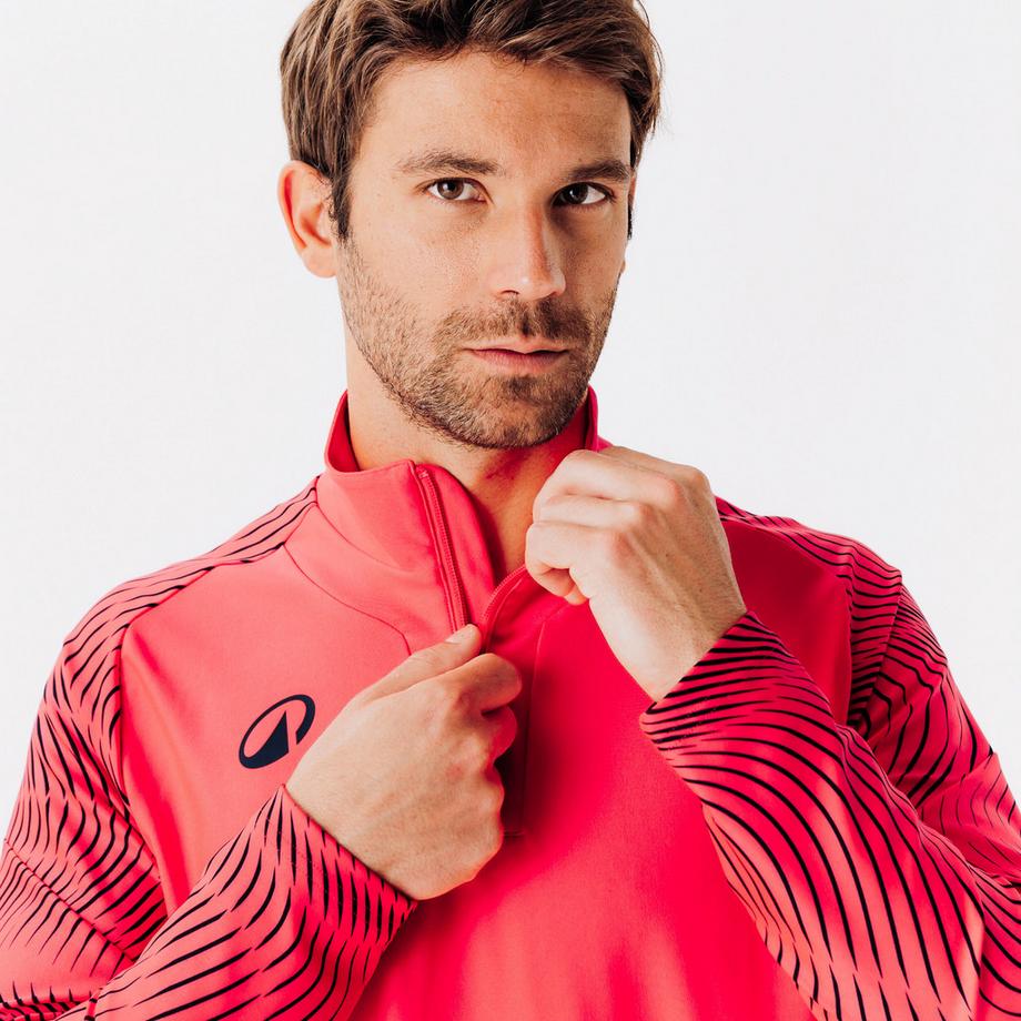 KIPSTA  Sweatshirt Fussball halber Reissverschluss Polyester 