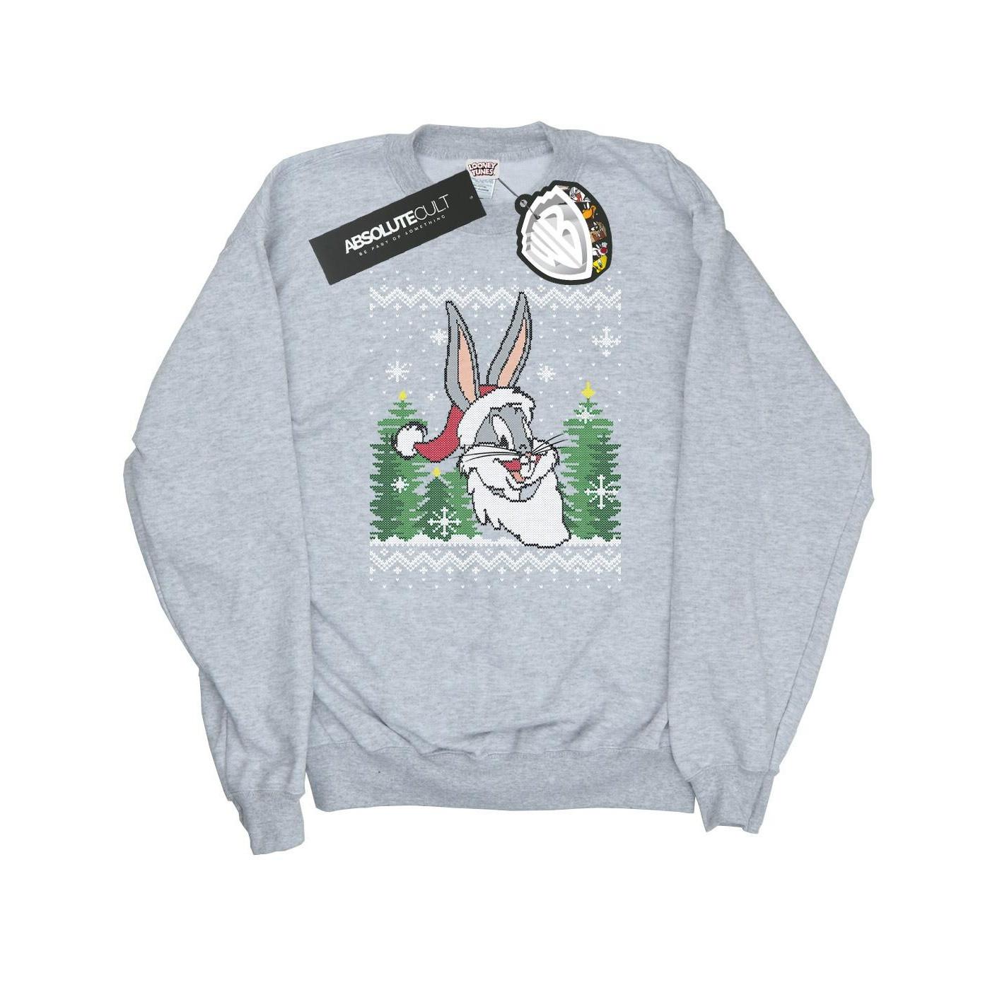 LOONEY TUNES  Sweat BUGS BUNNY CHRISTMAS FAIR ISLE 