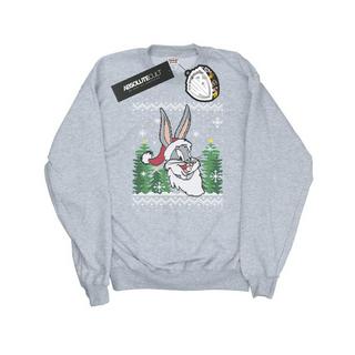 LOONEY TUNES  Bugs Bunny Christmas Fair Isle Sweatshirt 