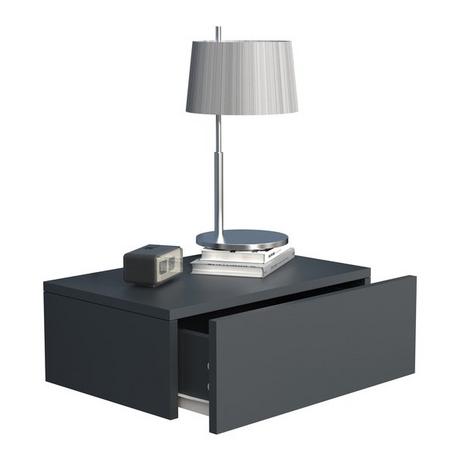 VCM Holz Wandschublade Nachtschrank Wandboard Schublade Konsole Nachttisch Usal M 45 cm  