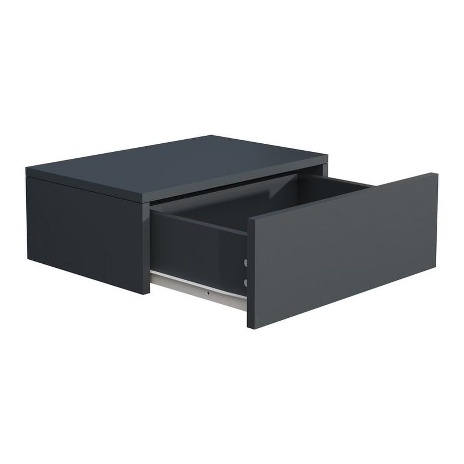 VCM Holz Wandschublade Nachtschrank Wandboard Schublade Konsole Nachttisch Usal M 45 cm  