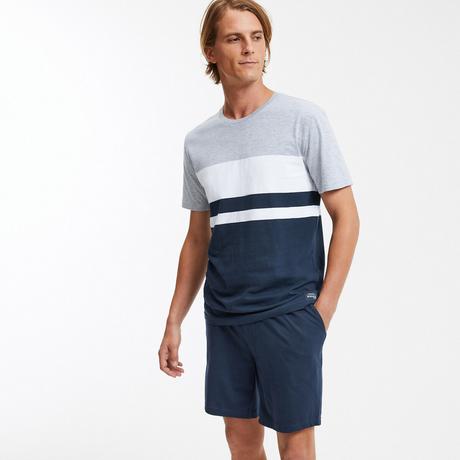 La Redoute Collections Pyjashort Haut Rayé Short Uni  