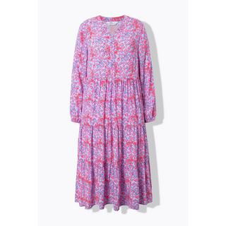 Studio Untold  Robe maxi à volants, motif léopard coloré 