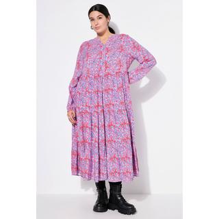 Studio Untold  Robe maxi à volants, motif léopard coloré 