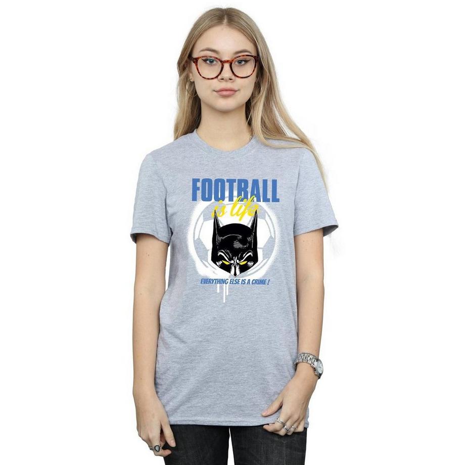DC COMICS Football Is Life T-Shirt Stampa Grafica  