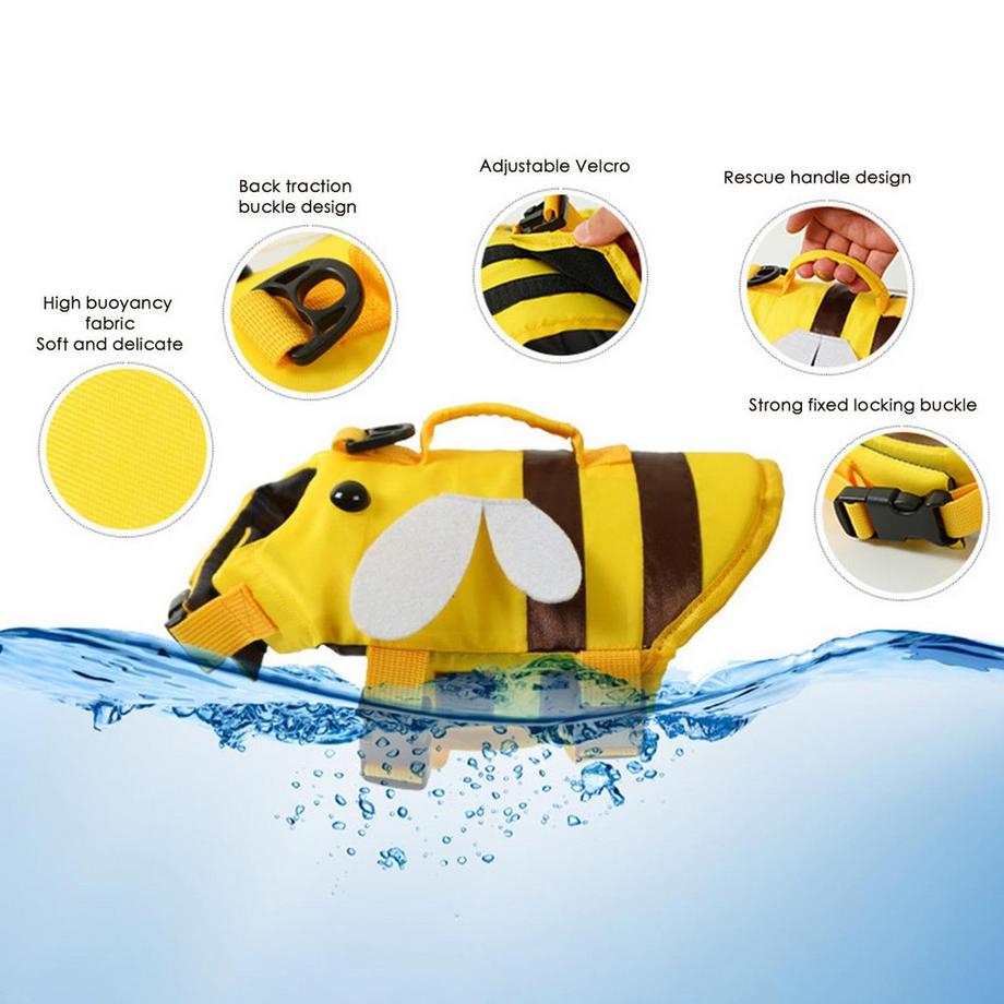 Activity-board  Gilet de sauvetage pour Chien, Gilet de sauvetage pour Chiens, Léger et sans danger pour les sports nautiques, Gilet de sauvetage pour chien avec Poignée, Gilet de sauvetage pour animaux de compagnie, Gilet de sauvetage pour chien à haute flottabilité 