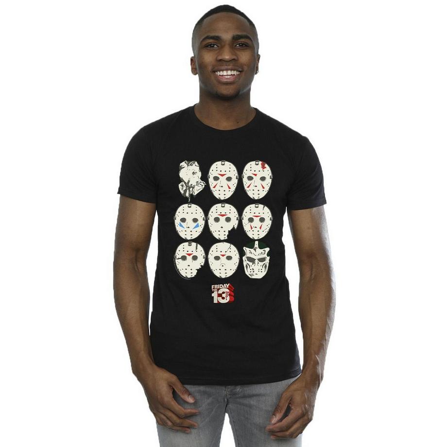 Friday The 13th Jason Masks T-Shirt  