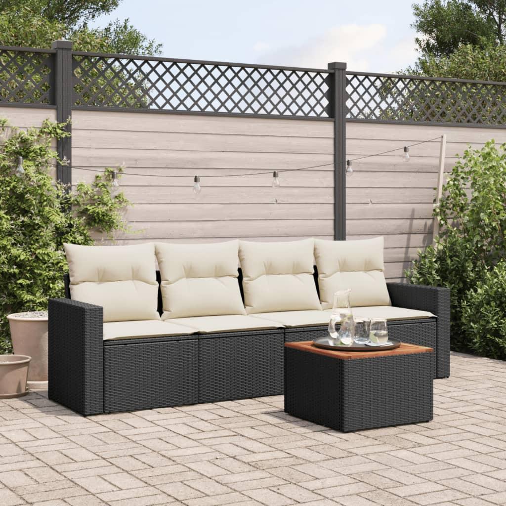 VidaXL Ensemble de canapés de jardin rotin synthétique  