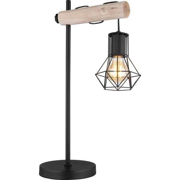 mutoni Lampe à poser Priska métal noir mat 1xE27  