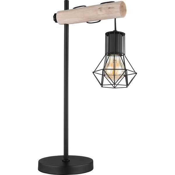 mutoni Lampe à poser Priska métal noir mat 1xE27  