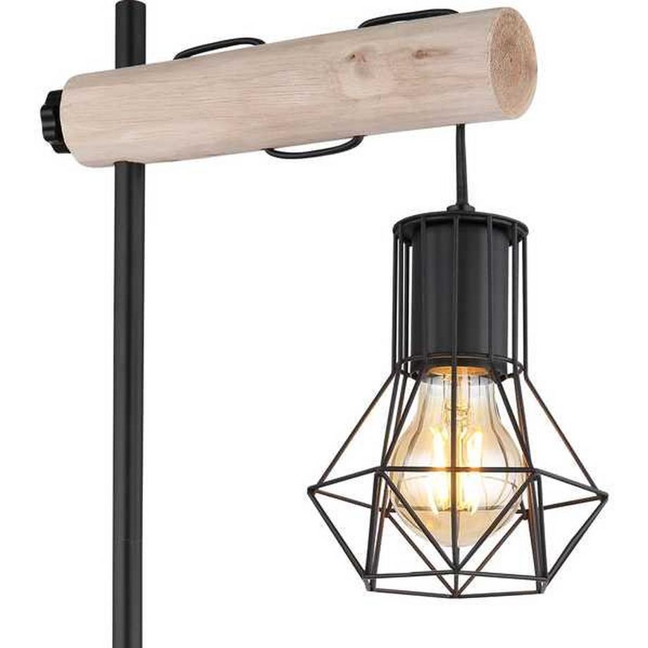 mutoni Lampada da tavolo Priska metallo nero opaco 1xE27  