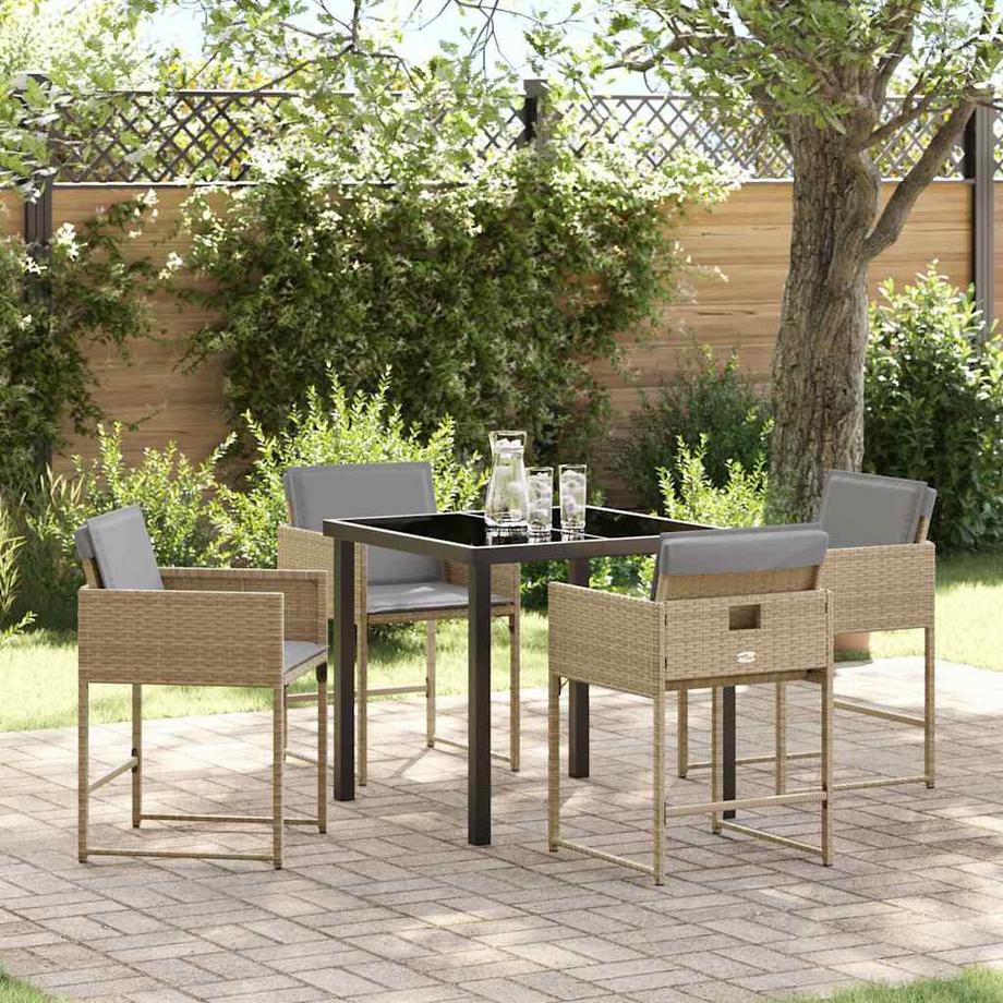 VidaXL Outdoortisch-set poly-rattan  