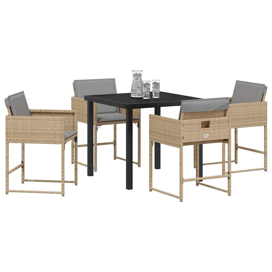 VidaXL Outdoortisch-set poly-rattan  