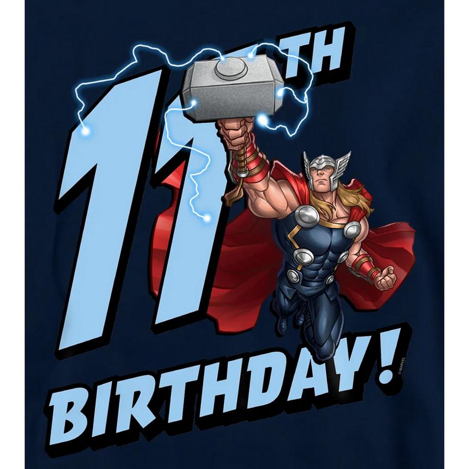MARVEL  Felpa Con Cappuccio 11 ° Compleanno Thor 