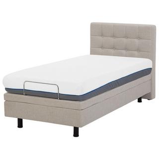 Beliani Bett mit Lattenrost aus Polyester Klassisch DUKE  