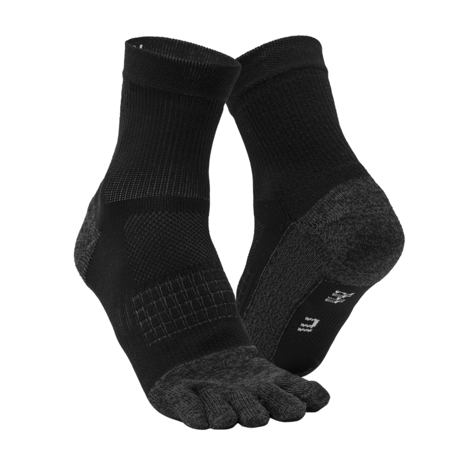 KIPRUN Laufsocken Zehensocken Schwarz Gelb  