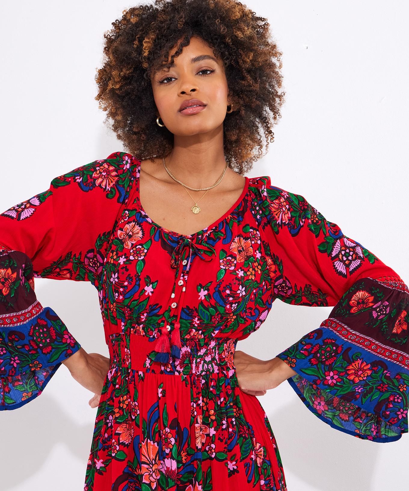 Joe Browns  PETITE Maxikleid mit geraffter Taille im Boho-Stil 