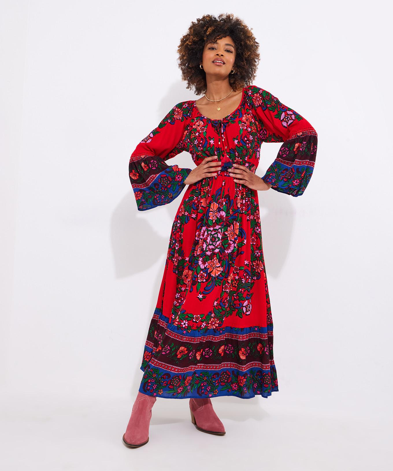 Joe Browns  PETITE Maxikleid mit geraffter Taille im Boho-Stil 