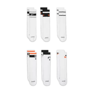 NIKE  EVERYDAY PLUS CUSHIONED KID'S CREW SOCKS 6 PAIRS-34-38 