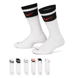 NIKE  EVERYDAY PLUS CUSHIONED KID'S CREW SOCKS 6 PAIRS-34-38 