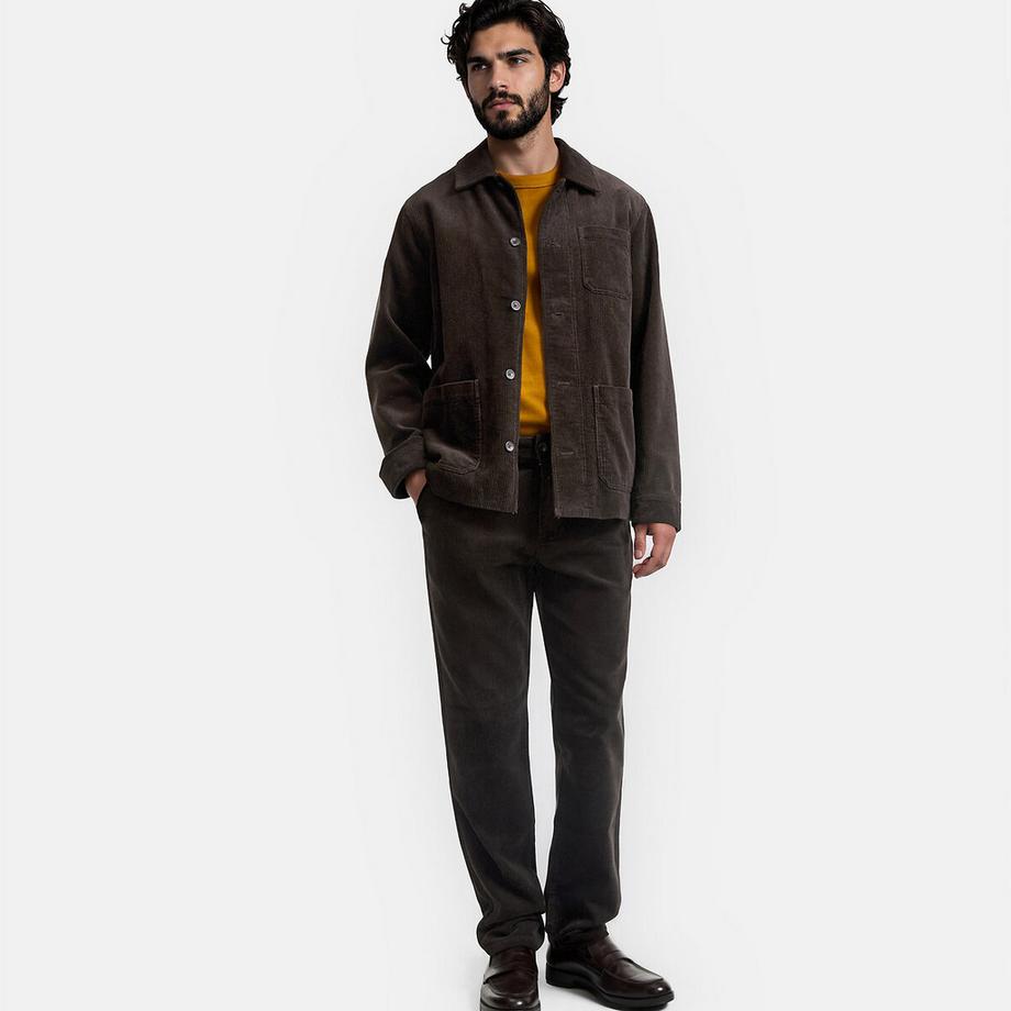 La Redoute Collections Pantalon Chino Regular en Velours Stretch  