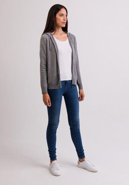 CASH-MERE.CH Felpa con cappuccio in cashmere  