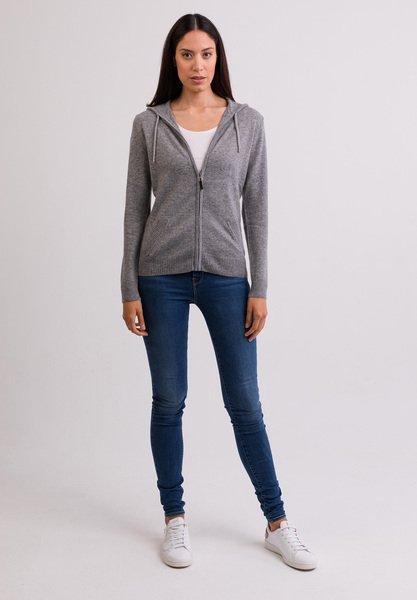 CASH-MERE.CH Felpa con cappuccio in cashmere  