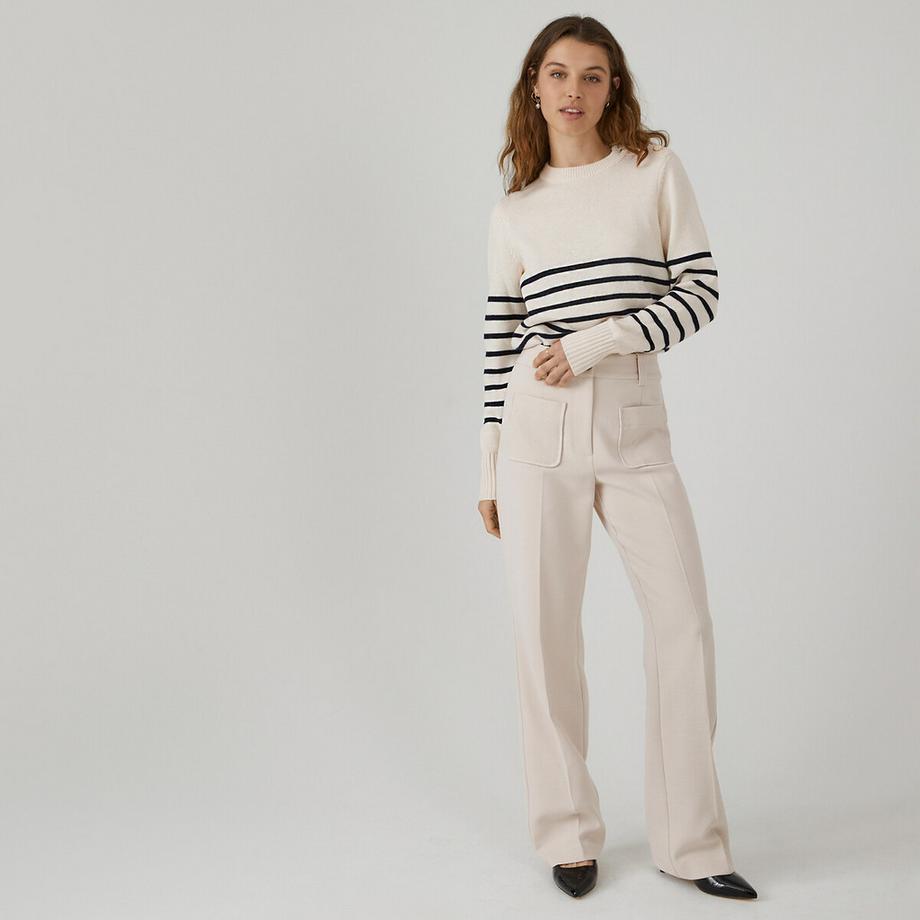 La Redoute Collections Pantaloni a zampa Signature  