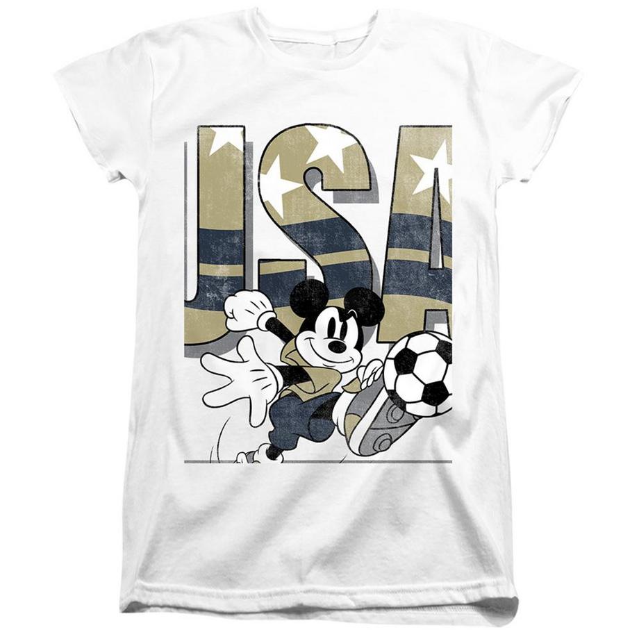 T-ShirtMotif Mickey Mouse Usa Soccer